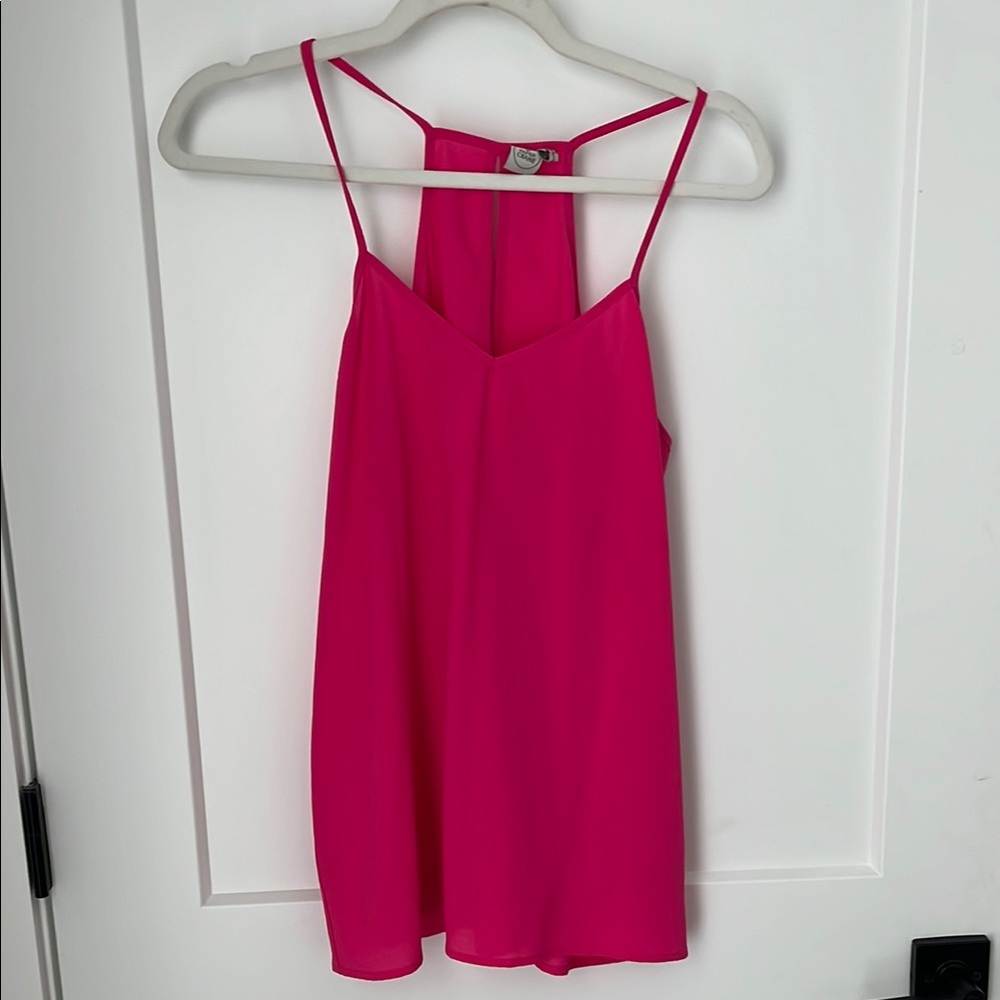 Hot Pink Women's Keyhole Back Camisole